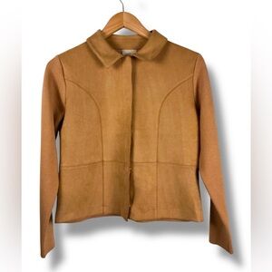 Sioni faux suede sweater jacket